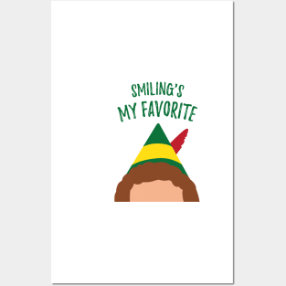 Buddy the Elf Inspired Quote Smiling's My Favorite Posters and Art